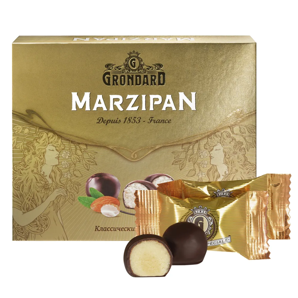  TM Grondard      (10836) Конфеты глазированные Марципановые Классика, 126г    в Казани