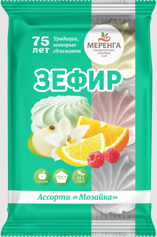 №1 Меренга Зефир Мозайка, 270г  в Казани