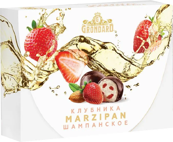 №1 TM Grondard       (10185) Конфеты глазированные Марципановые Клубника и Шампанское, 98г в Казани